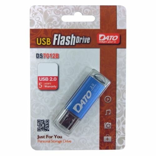 Флешка USB DATO DS7012 32ГБ, USB2.0, синий [ds7012b-32g]