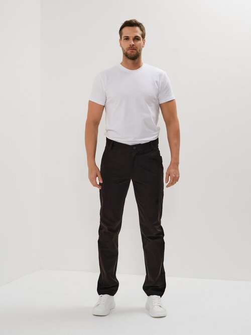 Брюки Хорошие брюки, размер 48, рост 188см, коричневый