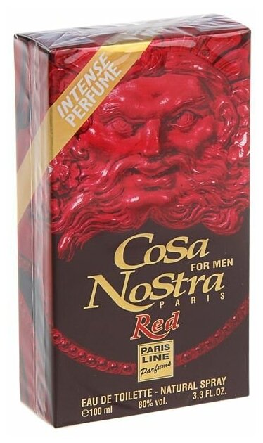 Туалетная вода мужская Cosa Nostra Red Intense Perfume, 100 мл