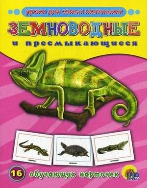 Обучающие карточки Проф-Пресс "Животный мир. Земноводные и пресмыкающиеся" 978-5-378-07279-8