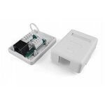 Розетка компьютерная Hyperline 5e cat RJ-45(8P8C) одинарная (SB1-1-8P8C-C5e-WH) - изображение