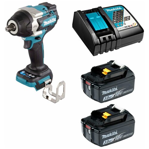 Гайковерт аккумуляторный 18В 700Нм - 12 Makita DTW700 Li-Ion 2x3Ач зу DTW700RFE 4518000₽