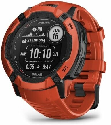 Смарт-часы Garmin INSTINCT 2X Solar красный, 010-02805-01