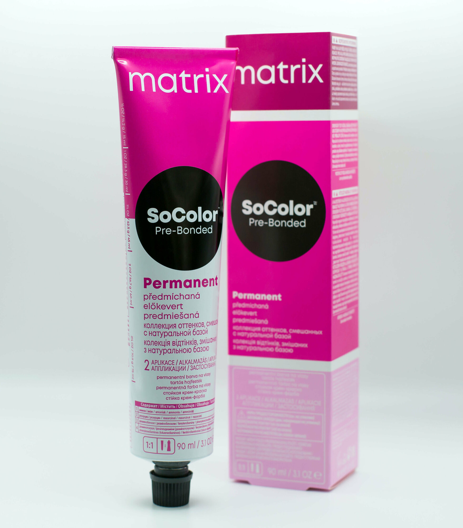 Перманентный краситель MATRIX SoColor Pre-Bonded Натуральные оттенки, 90 мл 6Sp темный блондин серебристый жемчужный - 6.19 - фотография № 11