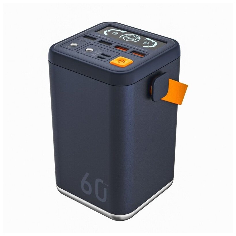 Внешний аккумулятор Геракл Energy повер банк (power bank) большой ёмкости 60.000mAh с 4-мя USB-выходами дисплей фонарик