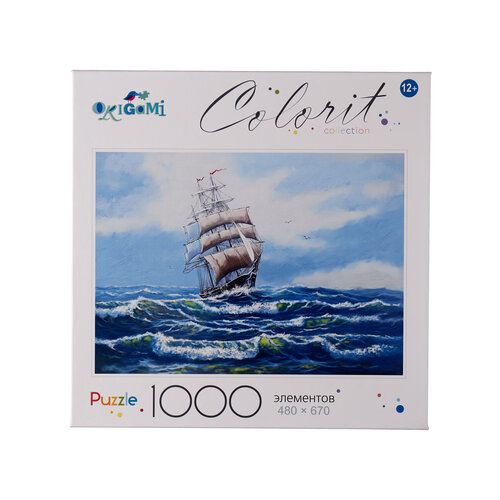 colorit collection пазл 1000 эл маяк в к 24x24x4 5 см Пазл Origami Colorit collection Поднять паруса! 05573, 1000 дет., 48х67х4.5 см, разноцветный