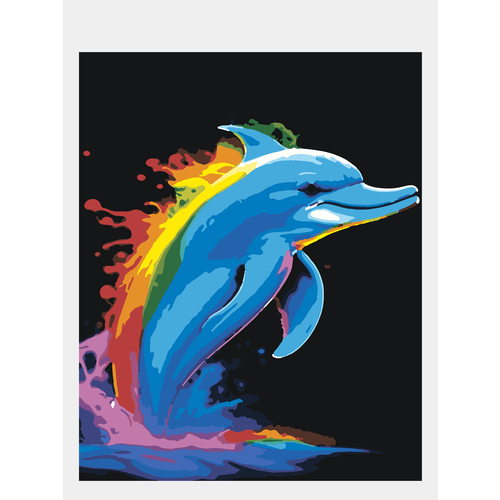 Картина по номерам Selfica Дельфин 50х40см.