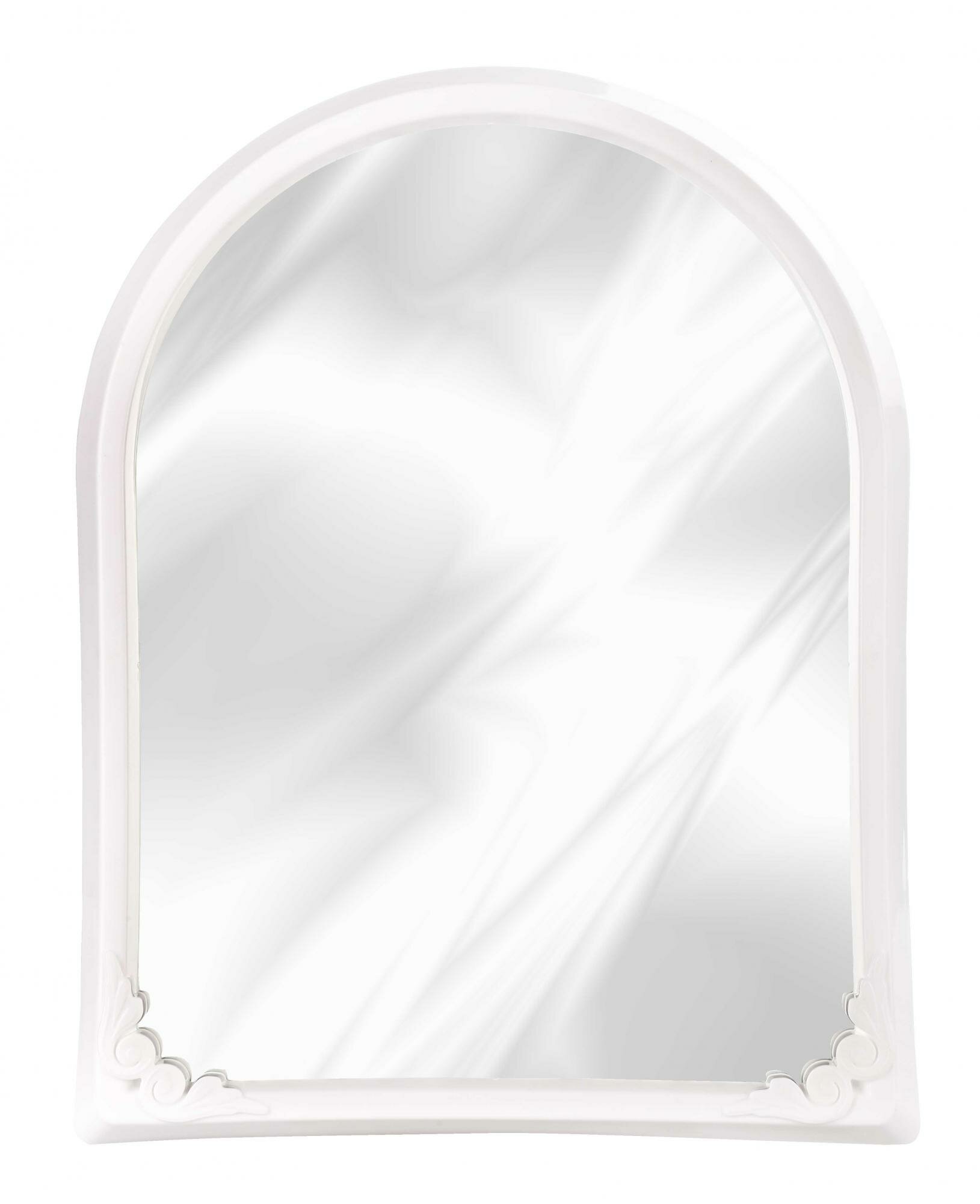 Зеркало Альтернатива в рамке 495*390мм белый М7405