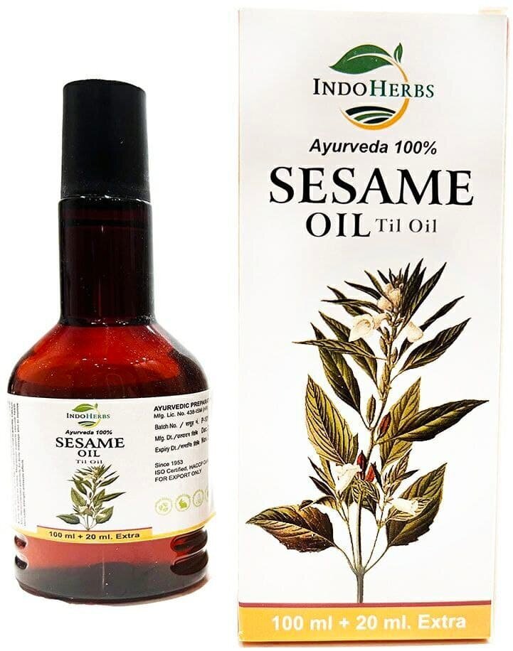 Кунжутное масло первого холодного отжима Sesame oil Extra Virgin indian herbal Til Oil
