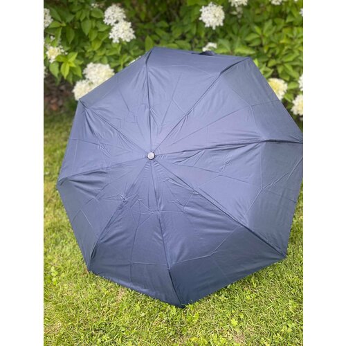 Зонт синий мини зонт механика 2 сложения синий