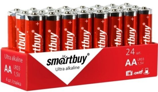 Элемент питания Smartbuy Ultra Alkaline LR6 AA бл 24