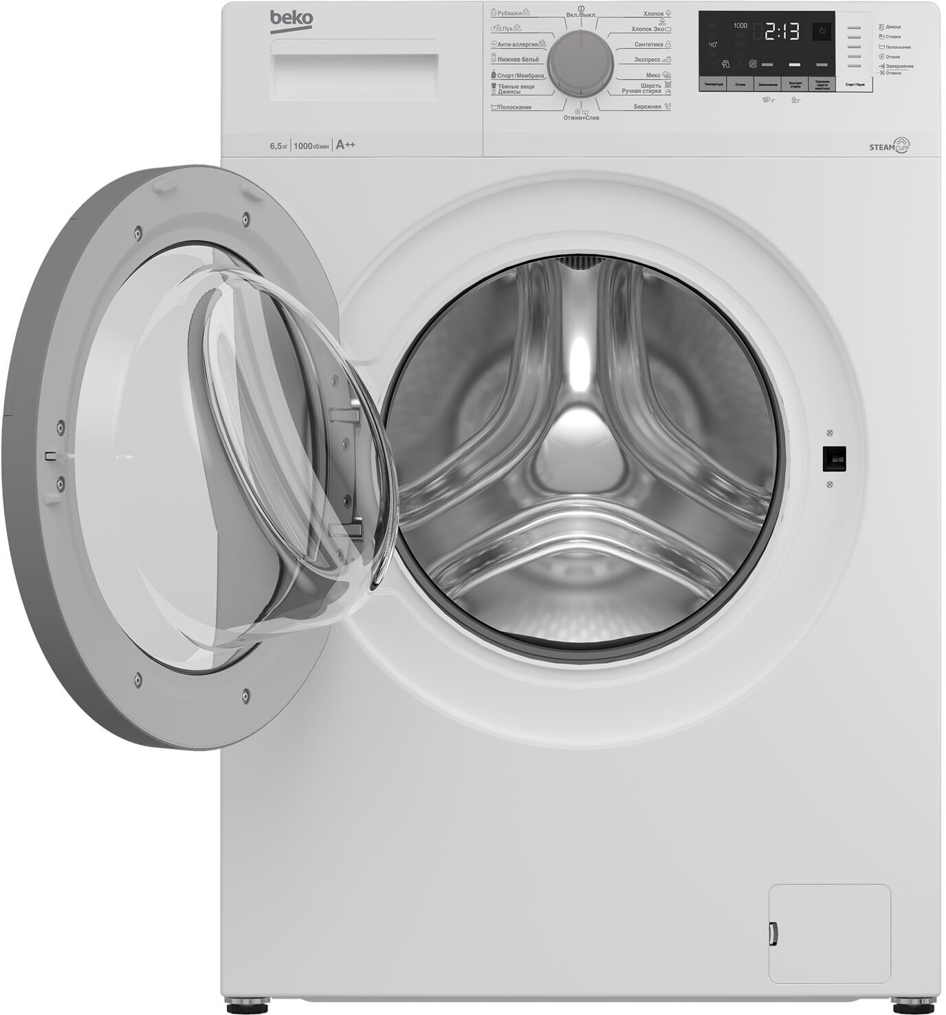 Стиральная машина Beko SteamCure WSRE6H512ZSW