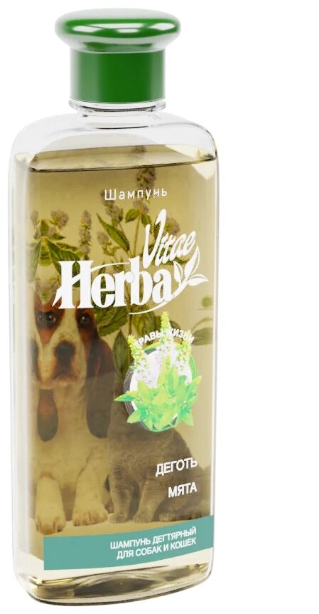 HERBA VITAE Шампунь с дегтем и мятой д/собак и кошек 250мл - фото №5