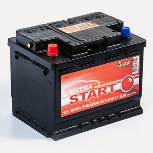 Изображение товара Аккумулятор Extra Start 6СТ-60N L+ (L2), 242x175x190, прямая полярность, 60 Ач