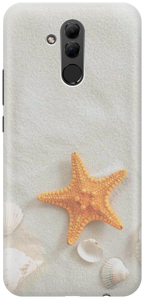 Силиконовый чехол Желтая морская звезда на Huawei Mate 20 Lite / Хуавей Мейт 20 Лайт