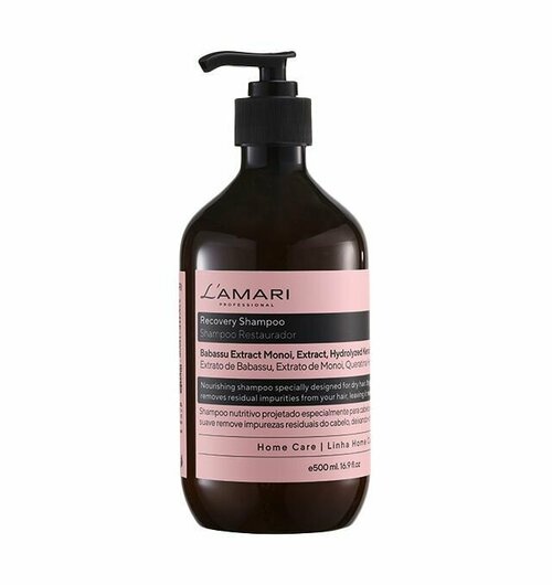 Шампунь безсульфатный для домашнего ухода LAMARI Recovery Shampoo 500 ml