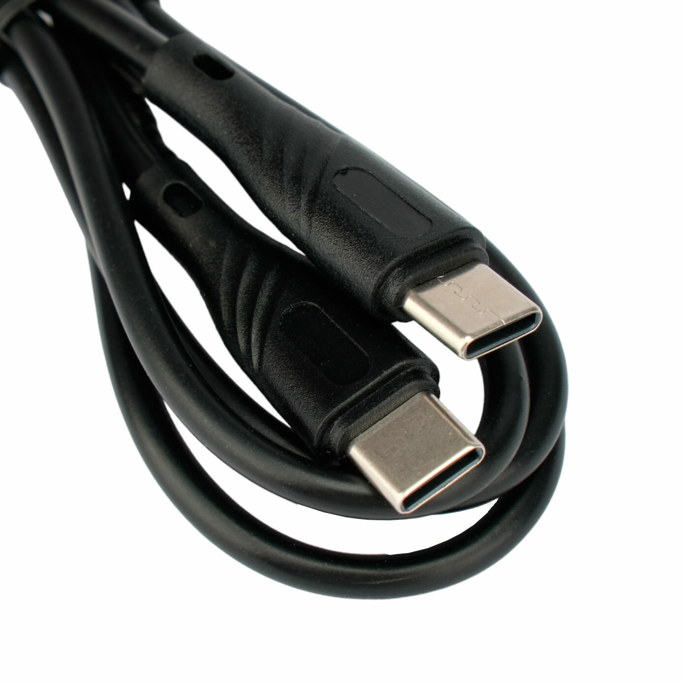 Кабель интерфейсный USB 2.0 Cablexpert Type-C/Type-C, Classic 0.1, 3A, 60Вт, PD/QC3.0, медь, 1м, черный, коробка - фото №1