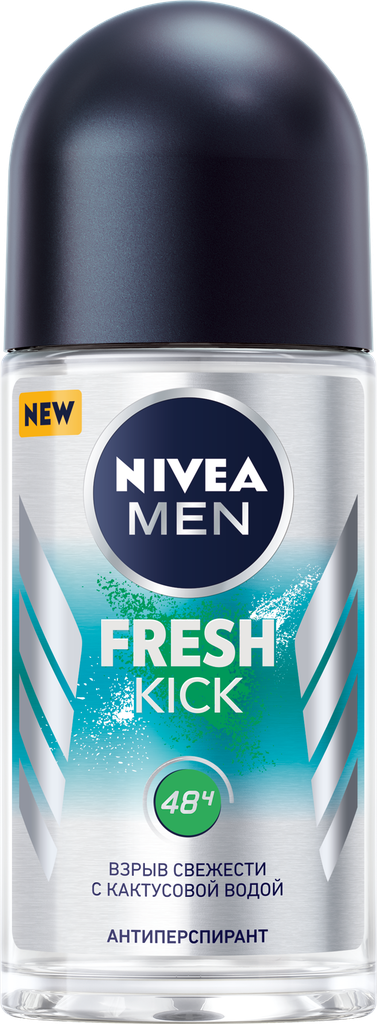 Антиперспирант роликовый мужской NIVEA Men Fresh Kick, 50мл