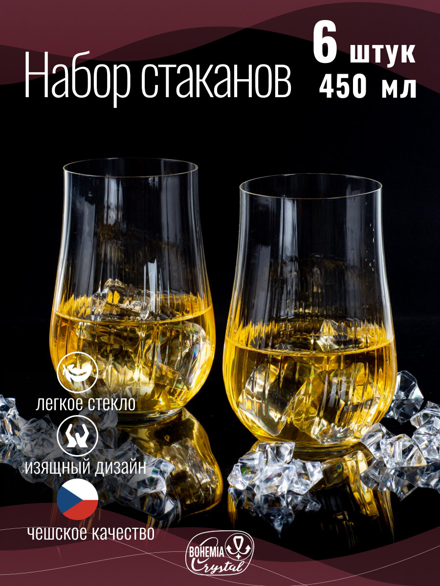 Набор стаканов TULIPA OPTIC 6шт 450мл