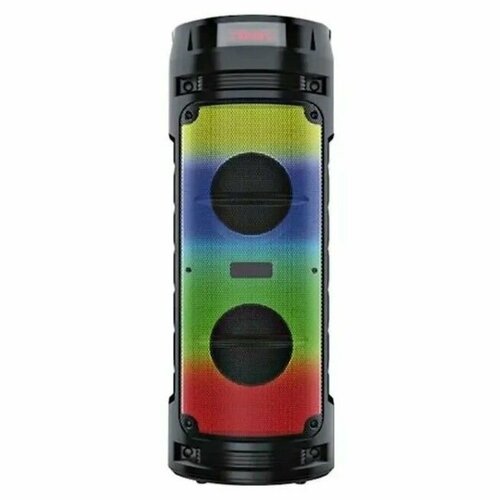 Портативная колонка BT SPEAKER ZQS-6210 Bluetooth с микрофоном для караоке FM MP3 динамической подсветкой и управлением через смартфон 4400₽