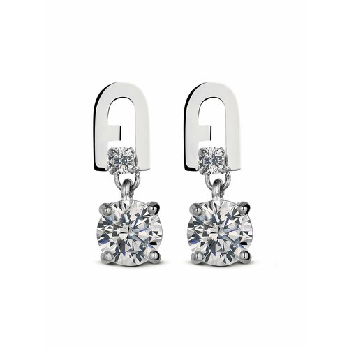 Серьги FURLA кристалл серый серебряный 8160₽
