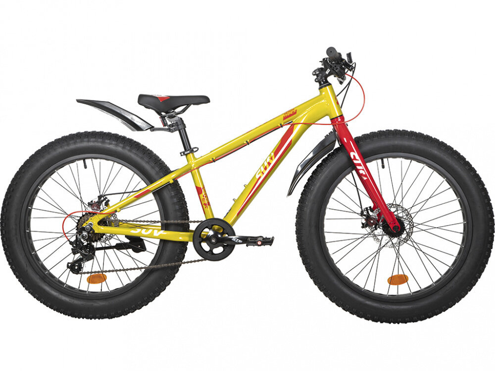 NOVATRACK Велосипед Novatrack Fatbike 24" Suv (рама 13", зеленый 24AHD. SUV.13GN22)