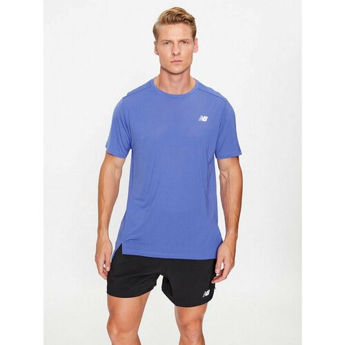 Футболка New Balance, размер S [INT], голубой new personalized short sleeve men