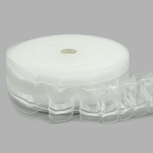 С742 Тесьма шторная 45см50м 125 буфы вафельная 1956₽