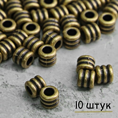 Комплект бусин для темляка, браслета, ножа, брелка, на паракорд / Орнамент 