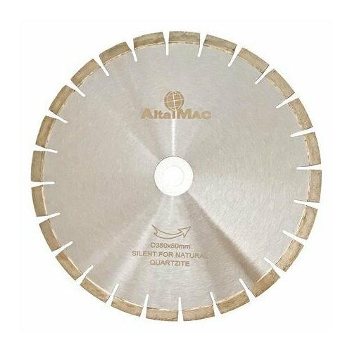 Диск алмазный сегментный AITALMAC 350/50 для резки натурального кварцита (бесшумный), H15 мм