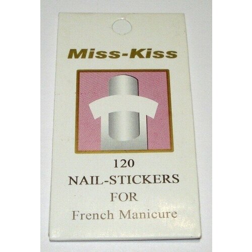 MISS KISS Полоски для французского маникюра, самоклеящиеся, 120шт