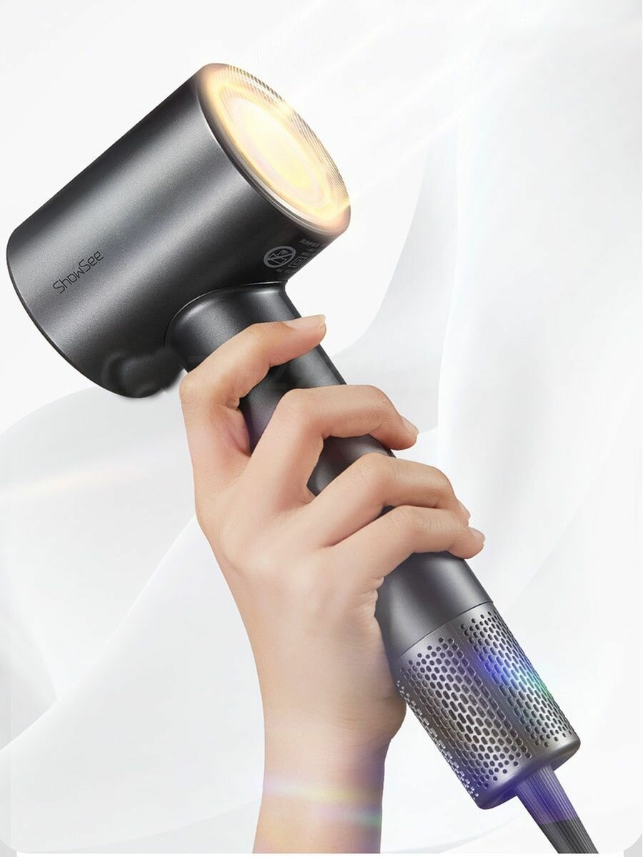 Фен Xiaomi ShowSee Hair Dryer A18 1800 Вт черный - фотография № 3