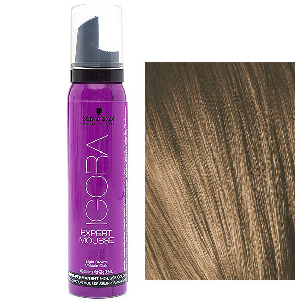 Schwarzkopf Igora Expert Mousse Тонирующий мусс для волос 7-0 Средне-русый натуральный 100 мл