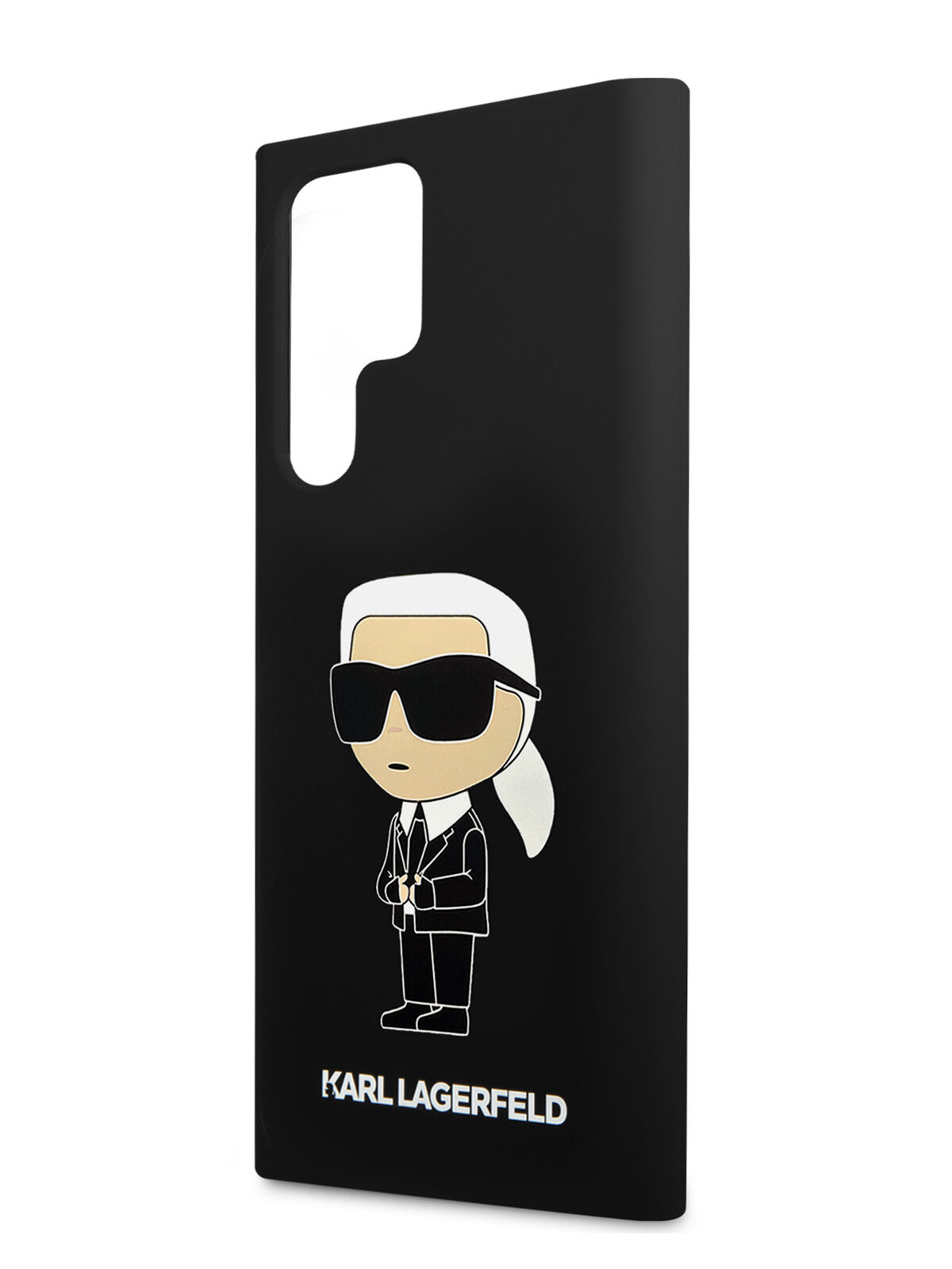 фото Lagerfeld для Galaxy S24 Ultra чехол Liquid silicone NFT Karl Ikonik Hard Black
