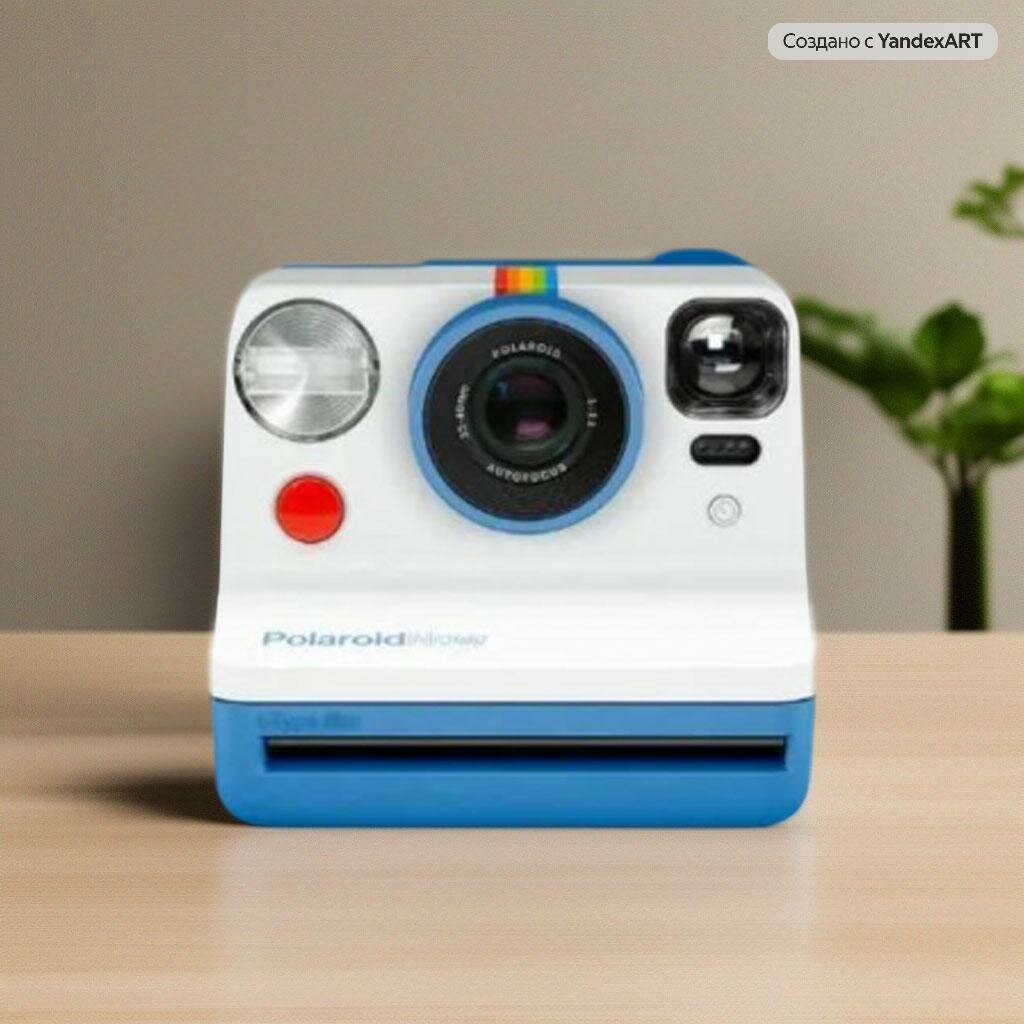 Фотоаппарат мгновенной печати Polaroid Now, синий