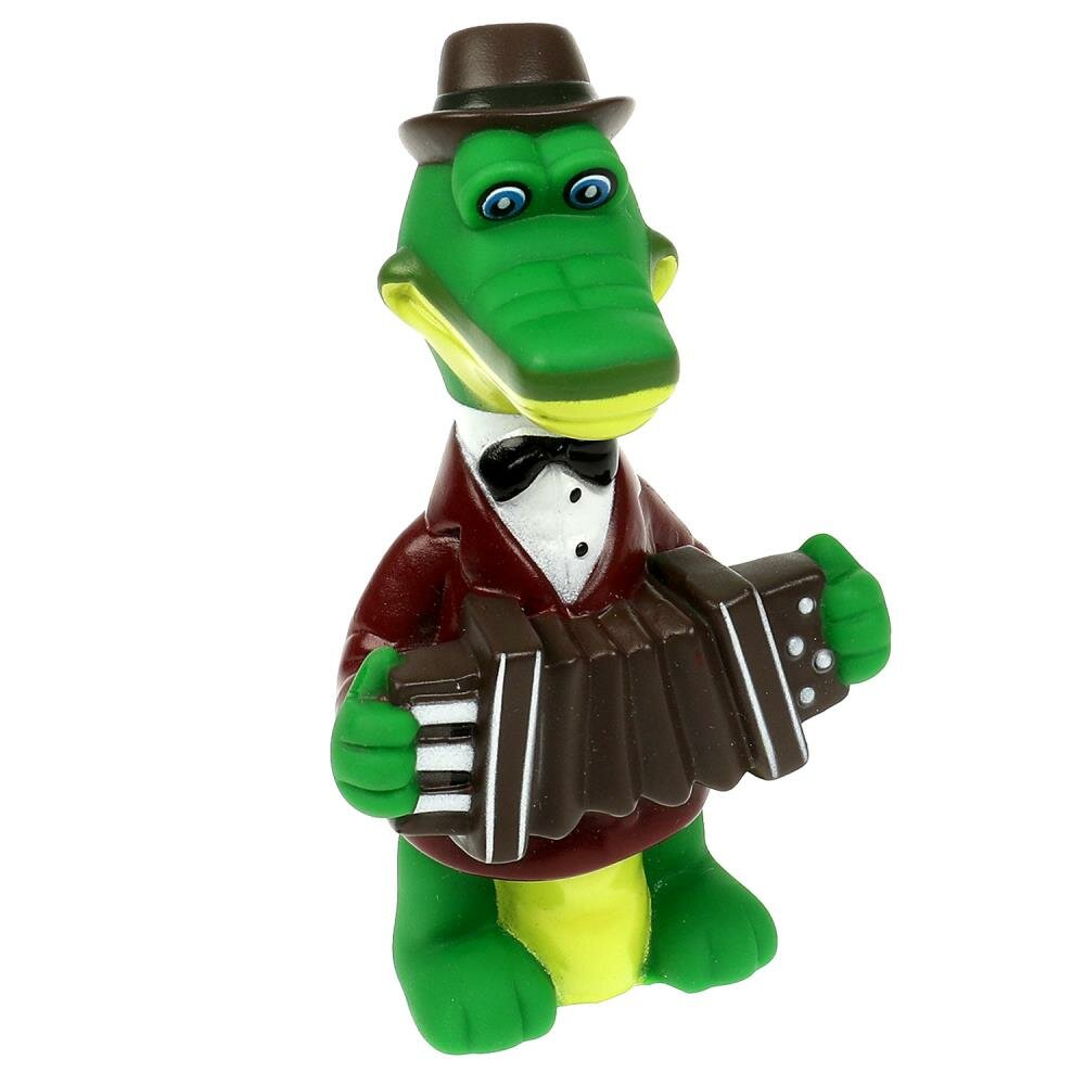Игрушка для ванны. Капитошка. Крокодил Гена (10,5см, Союзмультфильм, в сетке) LXST02R, (Huada Toy Co, Ltd)