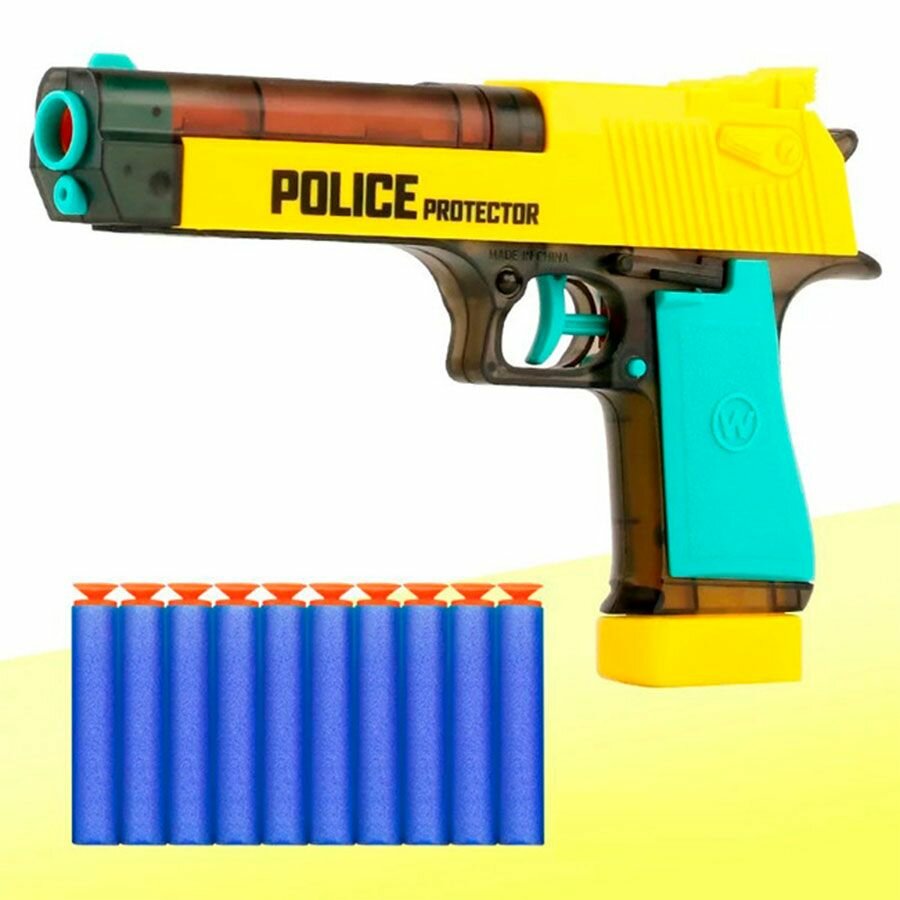 Пистолет полицейского с мягкими пулями и водой