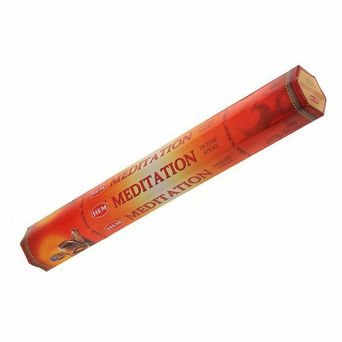 ароматические палочки медитация хем meditation hem 20 палочек Hem Incense Sticks MEDITATION (Благовония медитация, Хем), уп. 20 палочек.