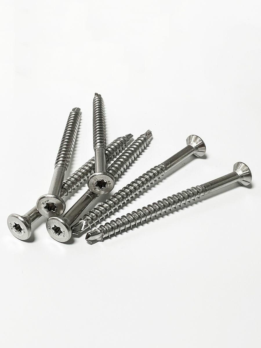 Саморезы гартус по дереву SUPER DRILL из нержавеющей стали А2 5x70 50  100 шт упаковка  Schafer Peters GmbH 