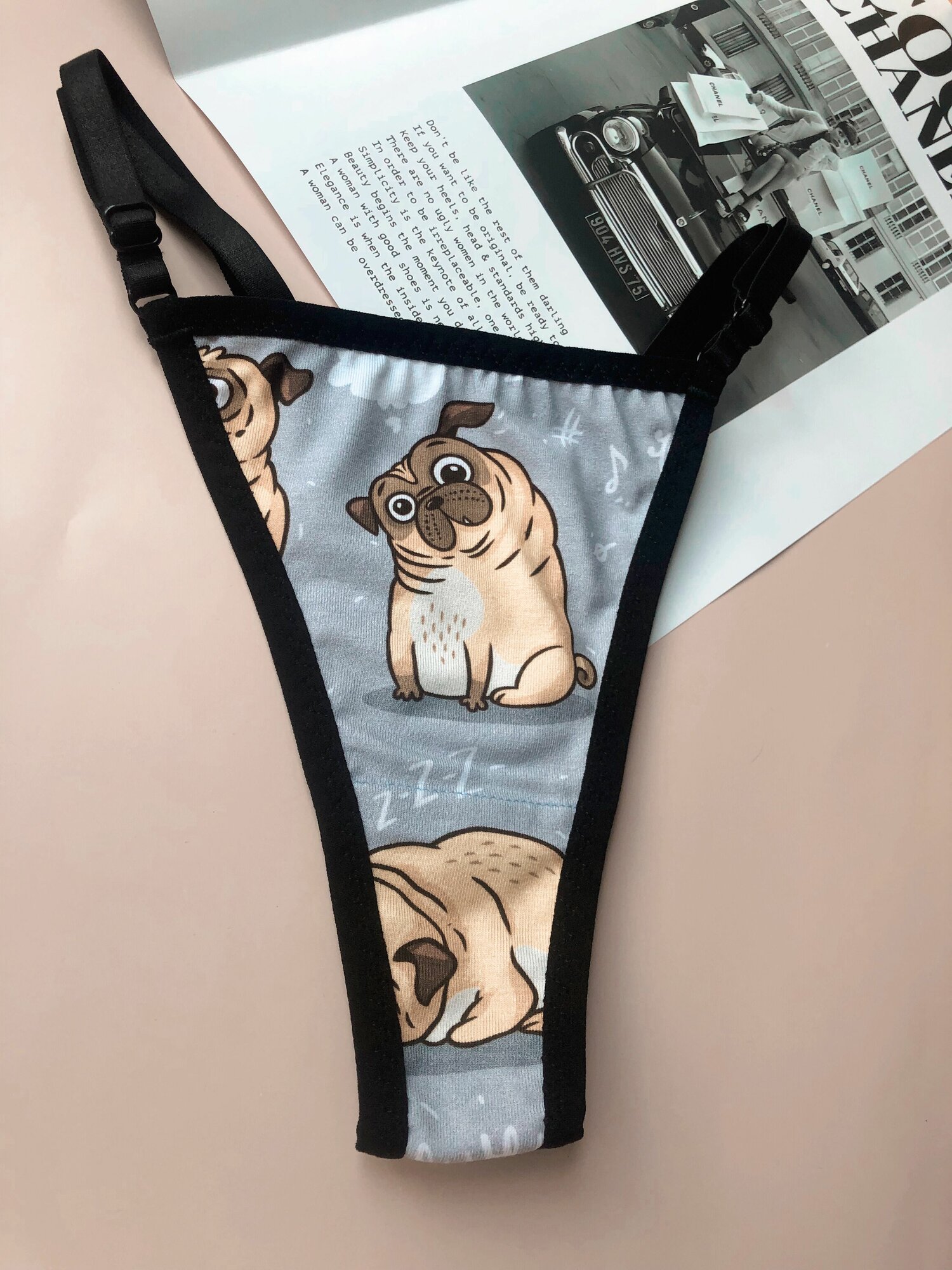 Трусы Caramel underwear, размер M-L, серый