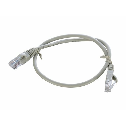 00-00027471 Патч-корд RJ-45 (m)-RJ-45 (m) 0.5м кат.5е ПВХ 26AWG, серый, в пакете, GoPower