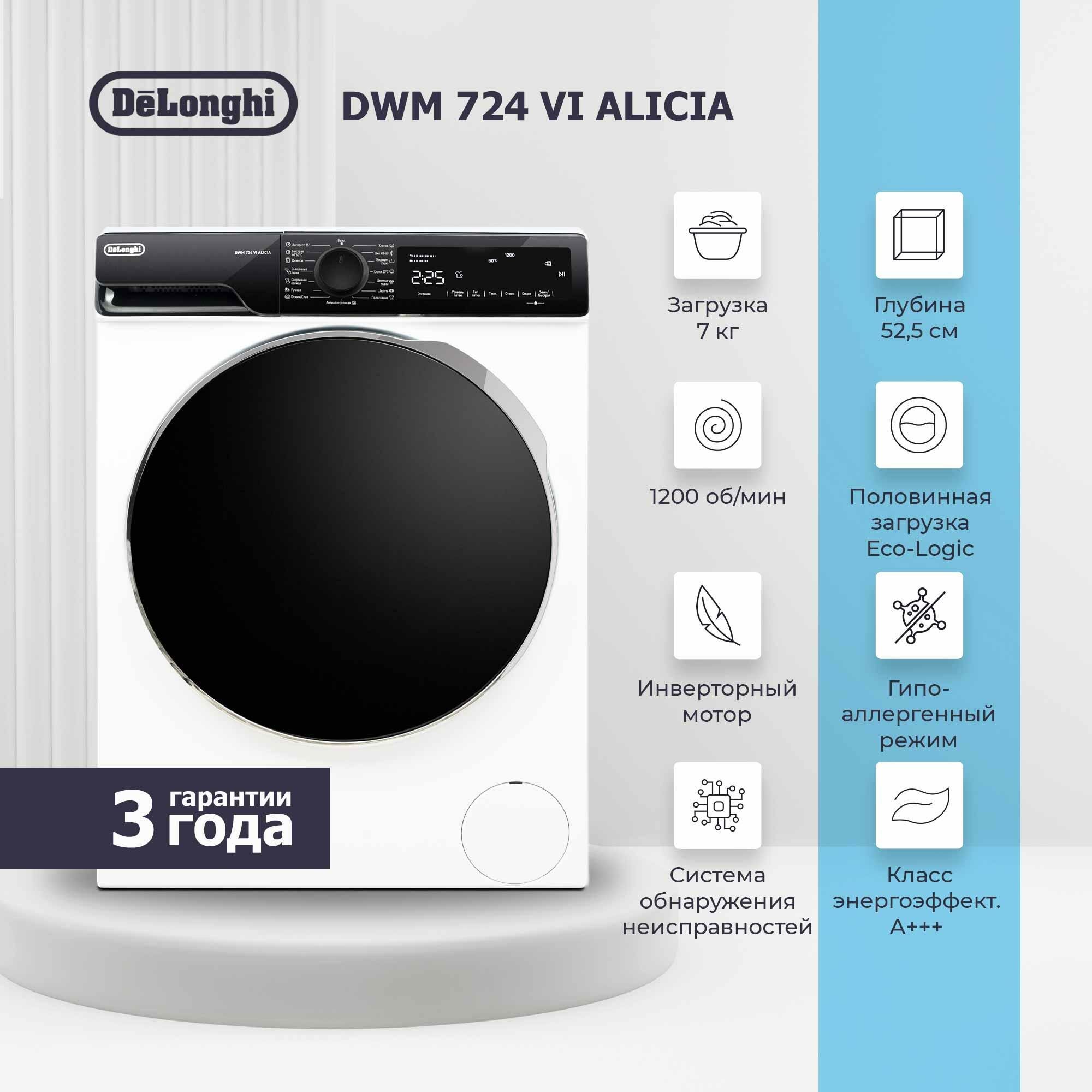 Стиральная машина DeLonghi DWM 724 VI ALICIA