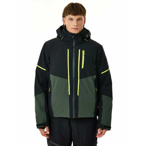 фото Куртка icepeak fircrest, размер 52 eu, зеленый/черный