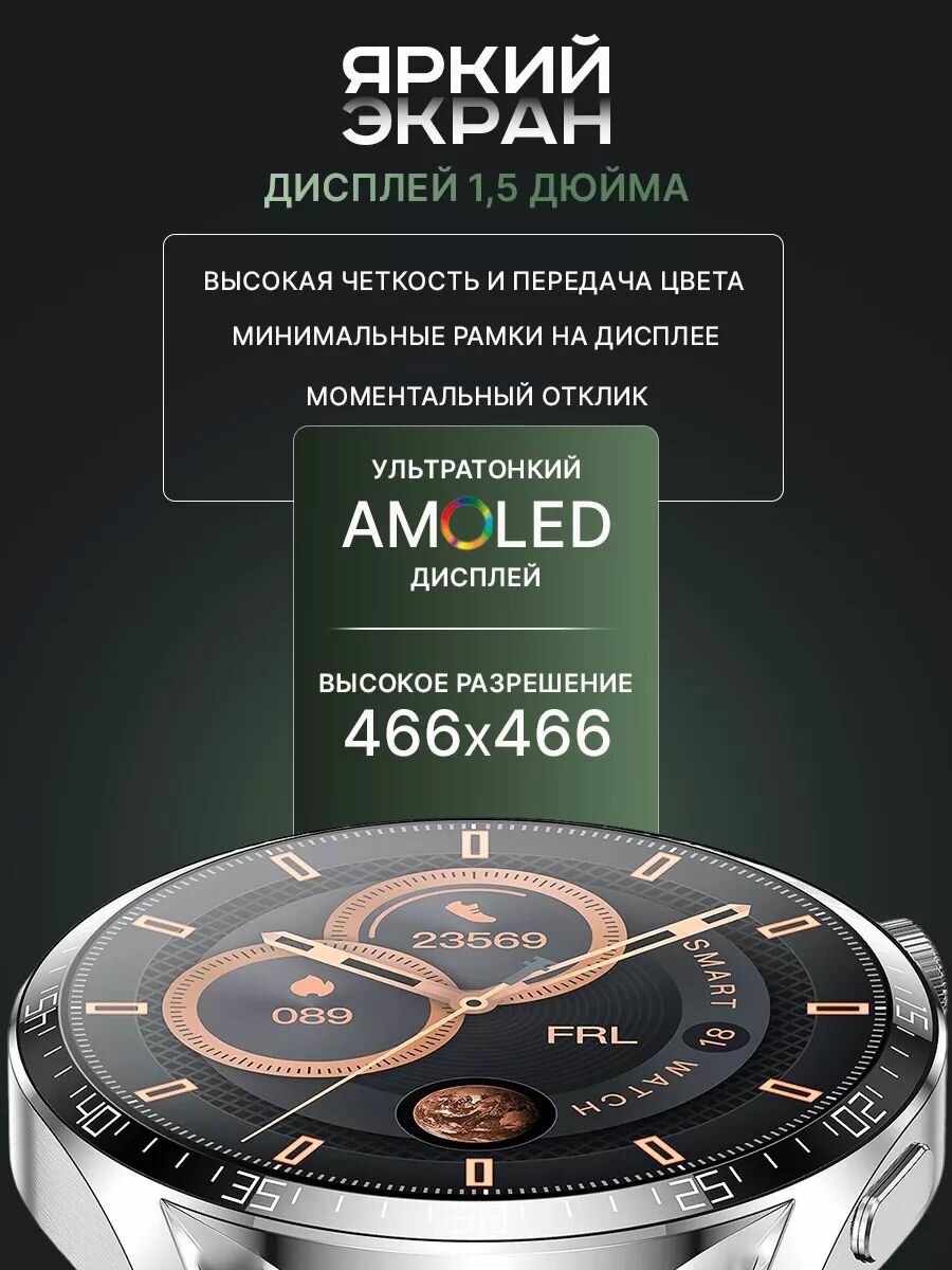 Мужские смарт-часы GT4 Max 2024 умные часы для спорта и активного образа жизни — фото 1