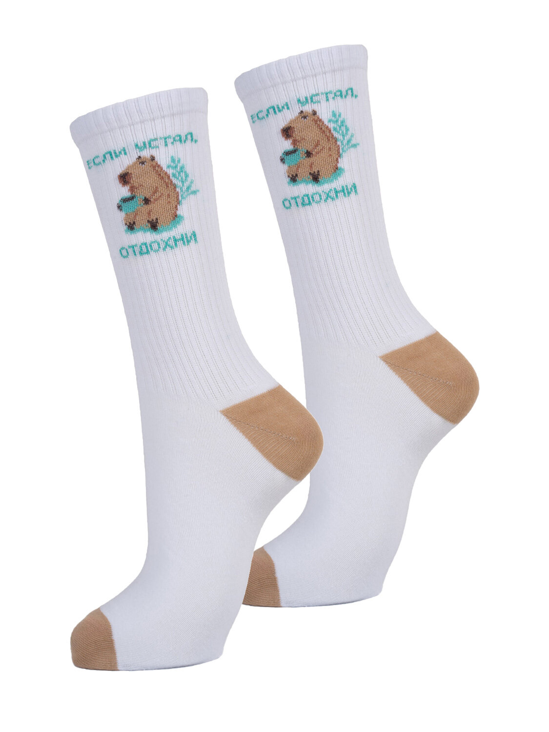Носки Kawaii Factory, 100 den, размер 40-45, белый