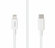 Кабель TFN USB-С - Lightning, TPE оплетка, 1 м, белый