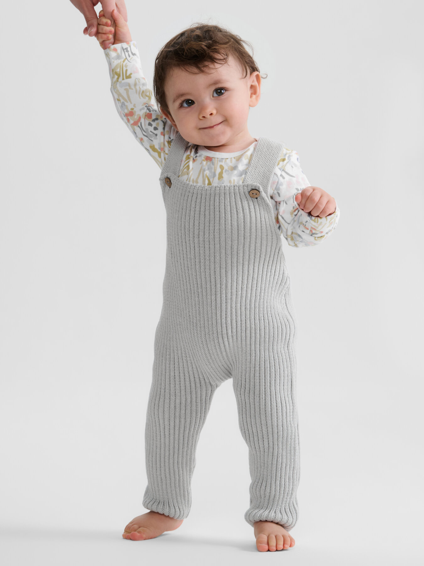 Полукомбинезон Happy Baby, размер 80-86, серый