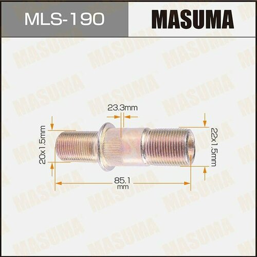 фото Шпилька колесная m22x1.5(r), m20x1.5(r) masuma mls-190 1шт.