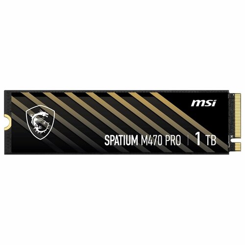 Твердотельный накопитель SSD MSI M.2 2280 1TB SPATIUM M470 PRO Client SSD S78-440L0J0-P83, PCIe Gen4x4 with NVMe
