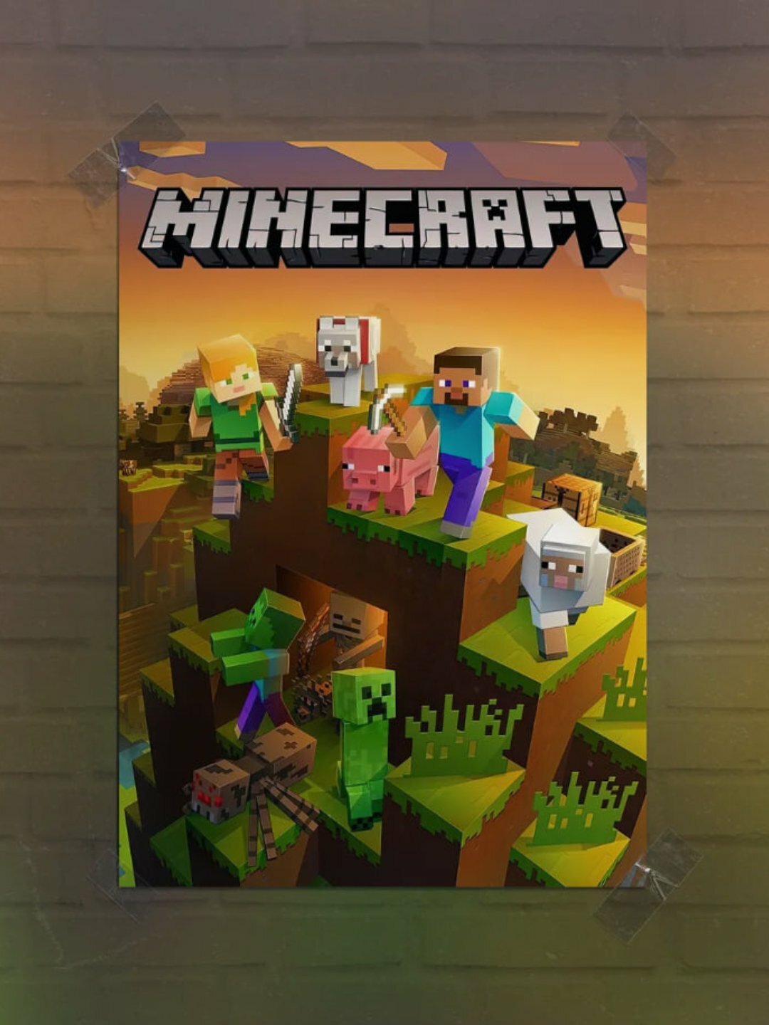 Набор игровых карт 5 штук, Minecraft Pakemon для детей, игровая карта